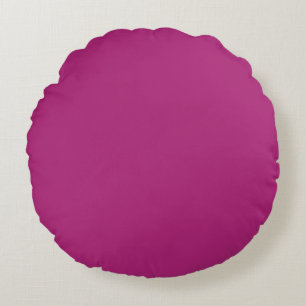 Leere deine eigene erstellen - Deep Pink Rundes Kissen