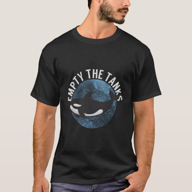 Leere die Tanks Killer Whale Orca Long Sleeve Shir (Vorderseite)