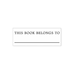 Leere dieses Buch gehört zu Buchzeichen Permastempel