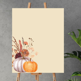 Leere Erstellen Sie Ihren eigenen boho fallen Kürb Poster