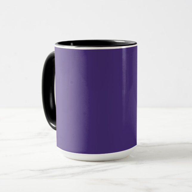 Leere erstellen Sie sich selbst - Violett Tasse (Vorderseite Links)