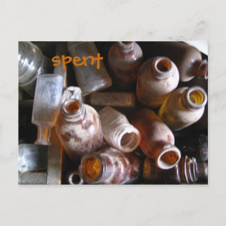 Leere Flaschen Postcard Postkarte
