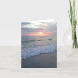 Leere Florida-Sonnenuntergang-Strand-Karte Karte