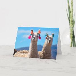 Leere Gruß-Karte - Lamas Karte
