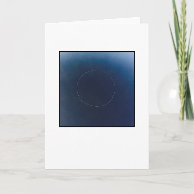 Leere Grußkarte, Foto vorne. Karte (Vorderseite)