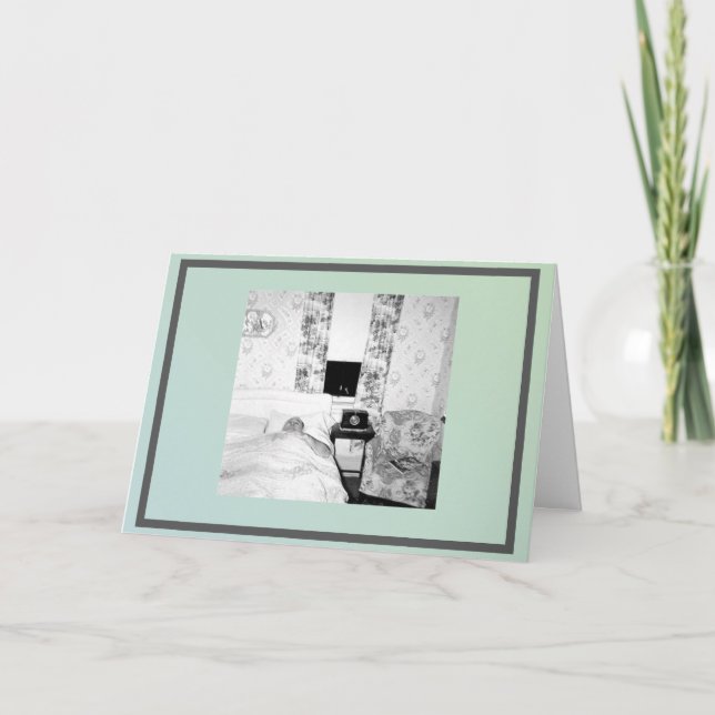 Leere Grußkarte mit lustigem Foto. Karte (Vorderseite)