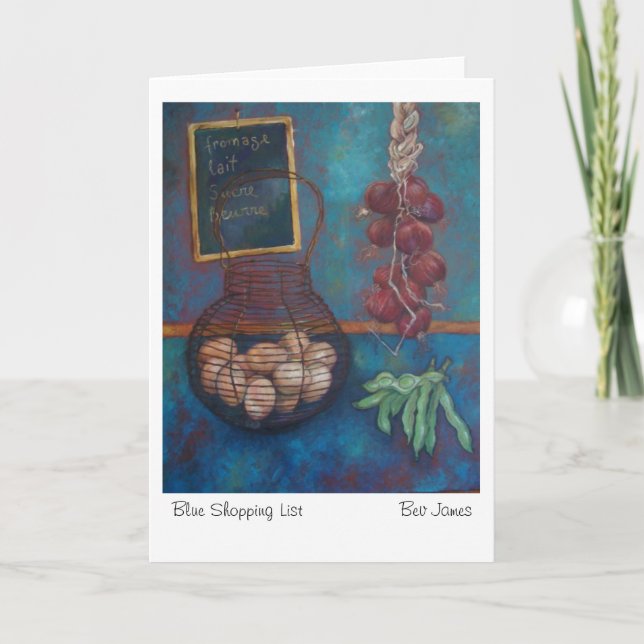 Leere Grußkarte mit Originalvorlage Karte (Vorderseite)