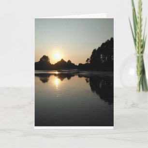 Leere Grußkarte - Tofino Sonnenuntergang Karte
