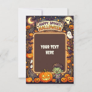 Leere Halloween-Einladungskarte 2026 #5 Einladung