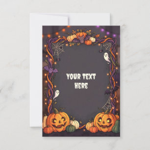 Leere Halloween-Einladungskarte 2026 #6 Einladung