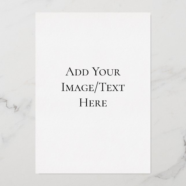 Leere Hochzeitsvorlagen | Elegant Anpassbar  Folieneinladung (Vorderseite)