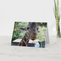 Leere in Giraffe Grußkarte