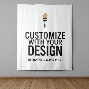 Leere individualisierte 88x104" Firmen-Personalisi Wandteppich
