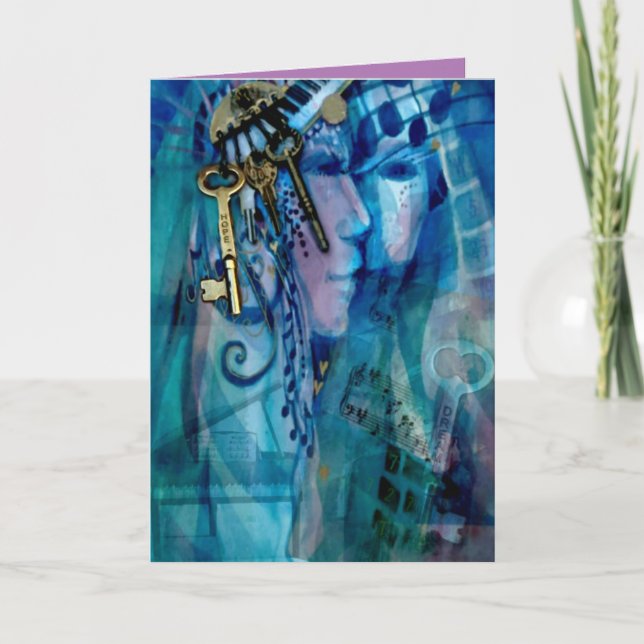 Leere (innen pink) kosmische Markierung von Schlüs Karte (Vorderseite)