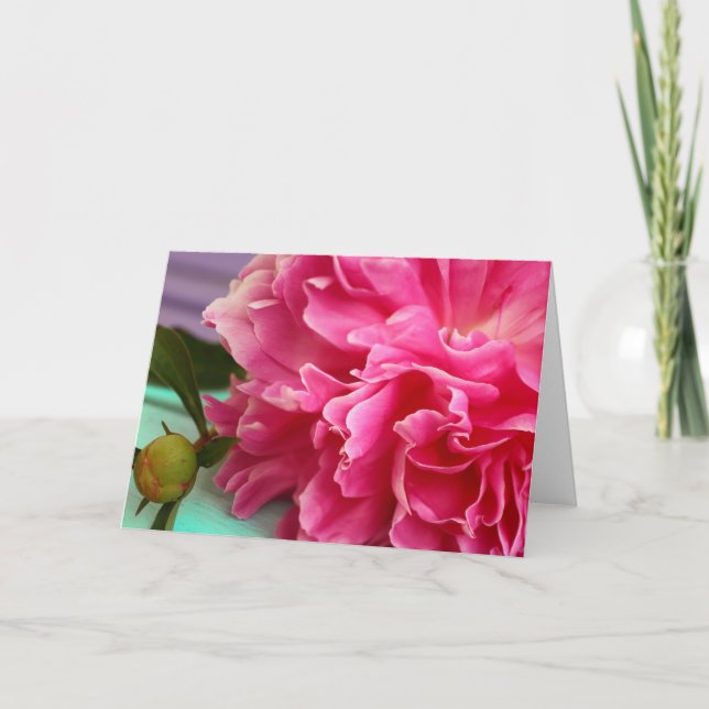 Leere Innenseite Hübsch rosa Blütenelegante geklap (Vorderseite)