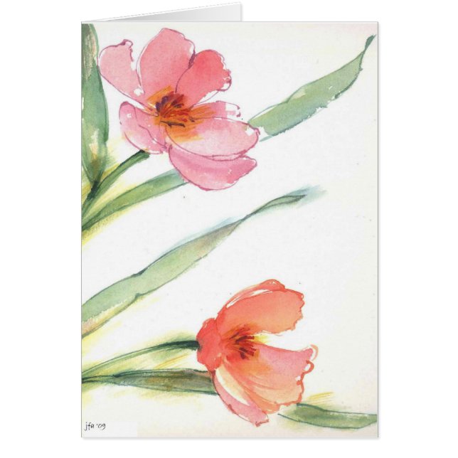 leere Karte der Blume (Vorne)