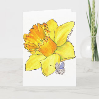 Leere Karte der Narzisse