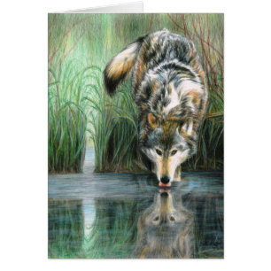 Leere Karte des Wolfs