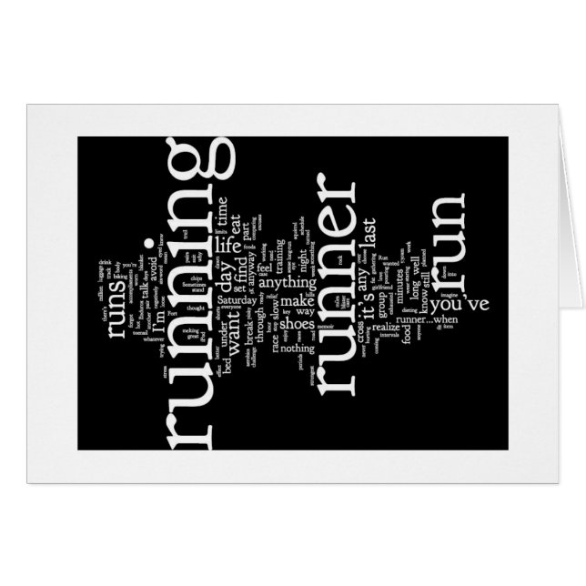 Leere Karte für Läufer (Vorderseite (Horizontal))