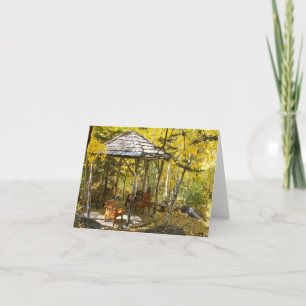 Leere Karte, HerbstGazebo Karte