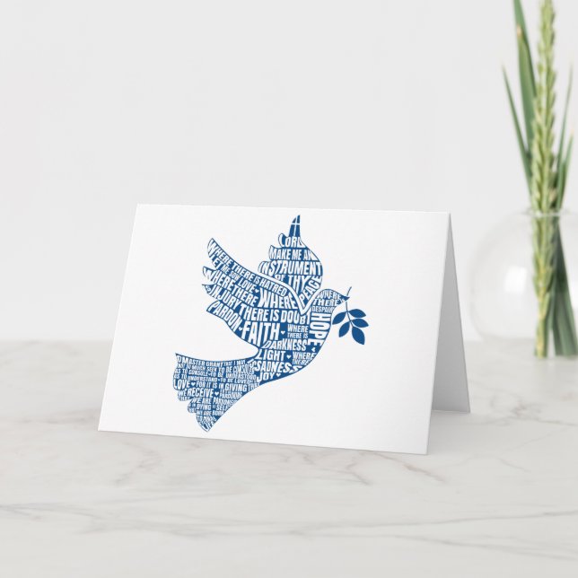 Leere Karte: Instrumente des Friedens (St Francis) Karte (Vorderseite)