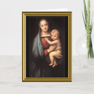 Leere Karte - Madonna und Kind