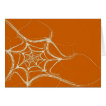Leere Karte mit Fraktal Spider Web Hintergrund