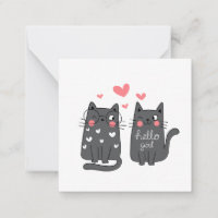 Leere Karte mit Katzen