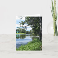 Leere Karte, Mountainsee, Dock