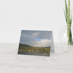 Leere Karte, Regenbogen Dankeskarte