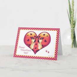 Leere Karte siamesische Katzeniedliche Valentines