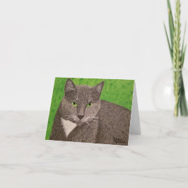 Leere Karte Smokey Katze