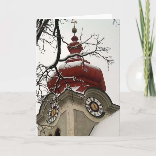 Leere Karte Snowy Salzburg (Vorderseite)