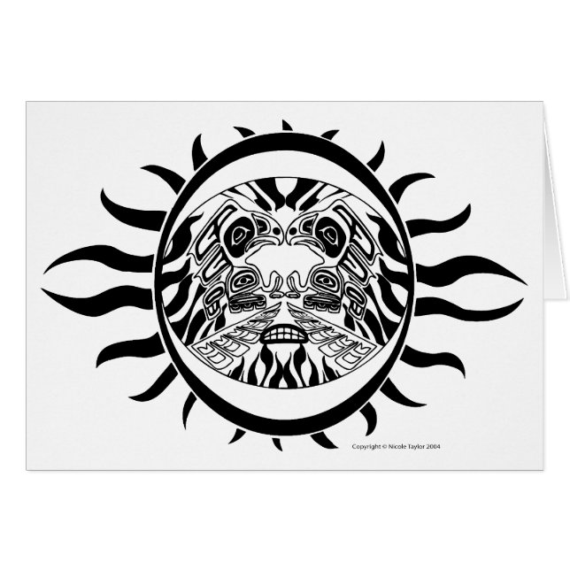 Leere Karte Thunderbird-Mannes (Vorderseite (Horizontal))