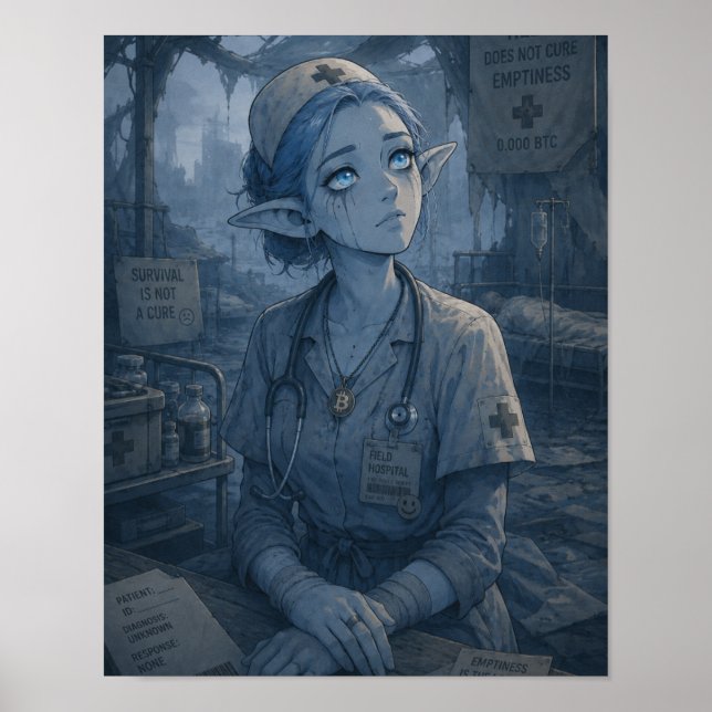 Leere / Krankenschwester / Feldlazarett Poster (Vorne)