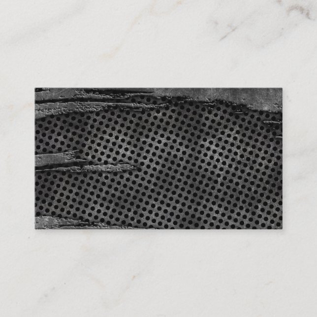 Leere Metallentwurfs-Visitenkarte Visitenkarte (Vorderseite)