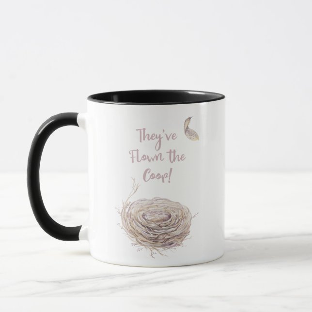 Leere Nest-Mitteilung Tasse (Links)