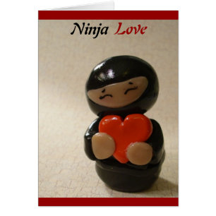 Leere Ninja Liebe-Karte