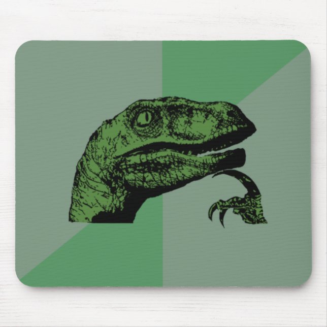 Leere Philosoraptor Mausunterlage Mousepad (Vorne)