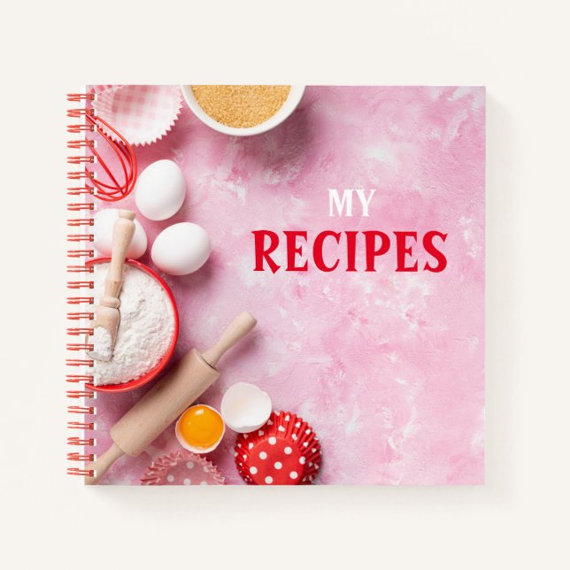 Leere Rezept Kochbuch schreiben Notizbuch (Vorderseite)