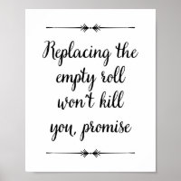 Leere Roll zu ersetzen, wird dich nicht umbringen,
