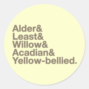 Leere! Runder Aufkleber