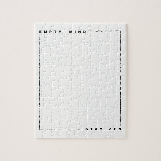 Leere Seele bleibe Puzzle (Vertikal)