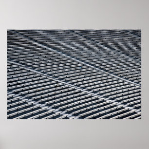 Leere Sitzplätze im College-Footballstadion Poster