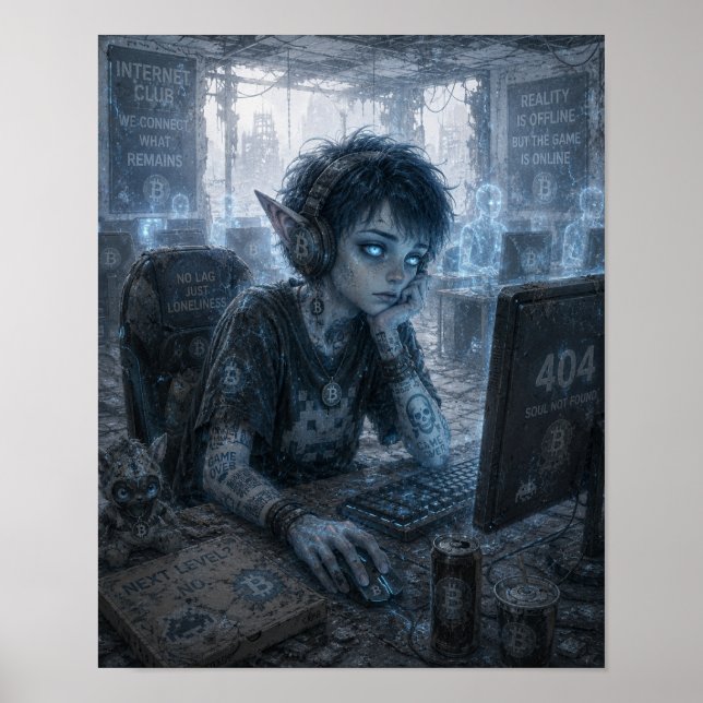 Leere / Spieler / Internetclub Poster (Vorne)