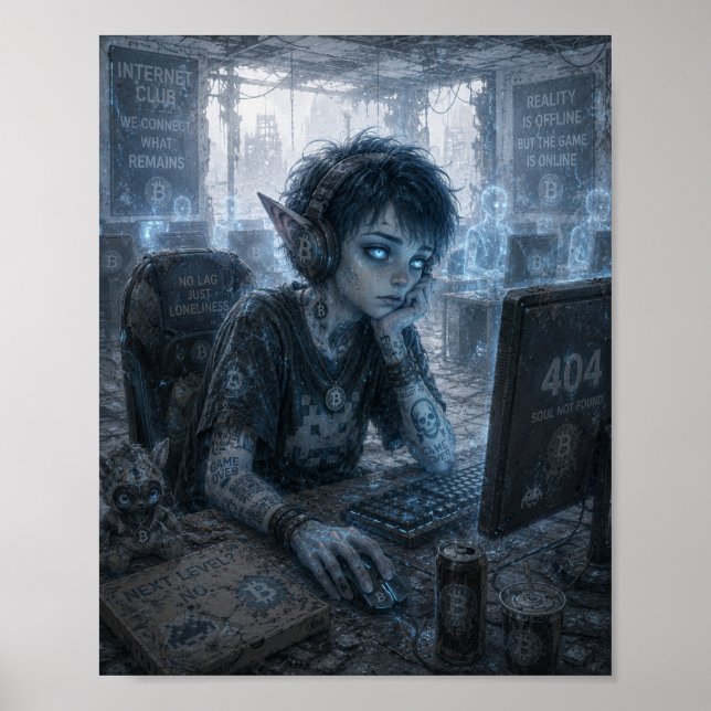 Leere / Spieler / Internetclub Poster (Vorne)