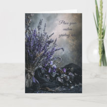 Leere Stimmung, Elegante Lavendel-Blumenmuster edi