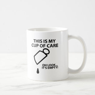 Leere Tasse Sorge Lustiger Becher