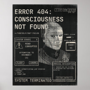 Leere - Techno-Brutalist Streetwear Desgin Poster