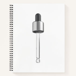 Leere Tropferpipette Notizbuch